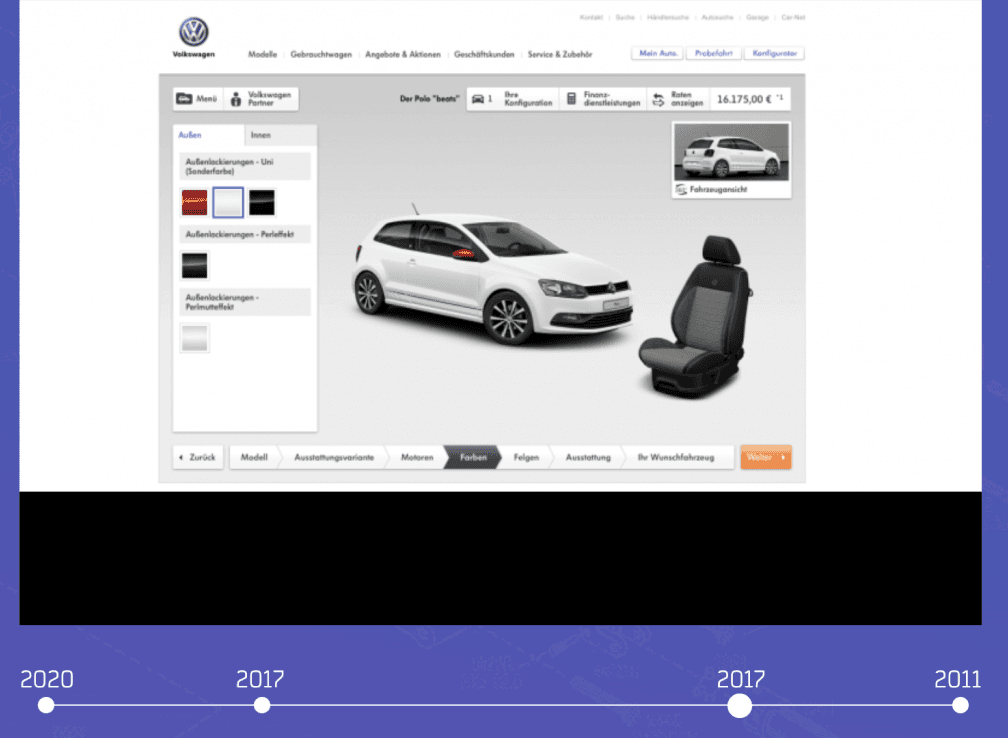 Der Car-Konfigurator von Volkwagen